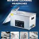 CREWORKS 30L Ultrasonic Cleaner with Heater & Timer, 600W 304 Stainless Steel Sonic Cleaner, 7.9 gal Ultrasonic Parts Cleaner with Knobs, Professional Lab Ultrasonic Cleaner for Auto Tool Machine Part