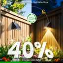 KOOPER Solar Fence Lights Outdoor Waterproof 10 Pack, Solar Fence Lights with Ultra-Bright LED Lens, 10 Modes & 9 Colors Outdoor Solar Lights for Fence, Backyard, Railing, Patio, Wall, Step, Deck