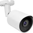5MP PoE IP Security Camera, H.265 Bullet IP Camera with 105 Wide Angle, 2.8mm Lens, 80ft Night Vision, Compatible with Third-Party NVRs and Software (White)