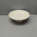 KIVY Concrete Fruit Bowl for Kitchen Counter - Large Decorative Bowl for Home Decor - Modern Fruit Basket for Entryway Table - Pedestal Bowl - Decorative Bowls for Home Decor - White Fruit Bowl Decor