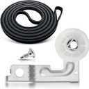 AZ4U For Samsung DV210AEW/XAA DV218AEW/XAA DV330AEW/XAA DV209AEW/XAA DV218AEB/XAA DV328AEW/XAA DV350AEW/XAA DV40J3000EW/A2 DV45H7000EW/A2 DV50K8600EV/A3 DV48H7400EW Replaces Dryer Idler Pulley & Belt