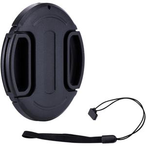 49mm Center Snap-on Lens Cap JJC Camera Front Lens Cover for Canon Nikon Fujifilm Sony Olympus Panasonic Any Lens with 49mm Filter Thread Replaces Original Cap with Free Lens Cap Keeper (1-Pack)