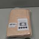 Demetex Pink Placemats Set of 8 Heat Resistant Cloth Place Mats Rectangle Linen Table Placemat for Party Anniversary Wedding, 13x19 inch, Pink