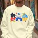 ASTANFY Mom Sweatshirt Dad Sweatshirts Magical Family Matching Outfits Mom and Dad Long Sleeve Shirt Mother Father Day Tops (Large, Apricot(men))