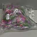 Dolicer 2 Packs Look Real Artificial Flowers for Outdoors, Fake Artificial Hanging Flowers for Outdoors Realistic UV Resistant Hanging Flowers Silk Petunia Faux Flowers for Porch Patio(Purple+Fuchsia)