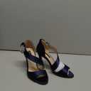 ERIJUNOR High Heel Party Sandals For Woman Open Toe Stiletto Bow Shoes Wedding Evening Dress Shoes for Dancing (6, Navy)