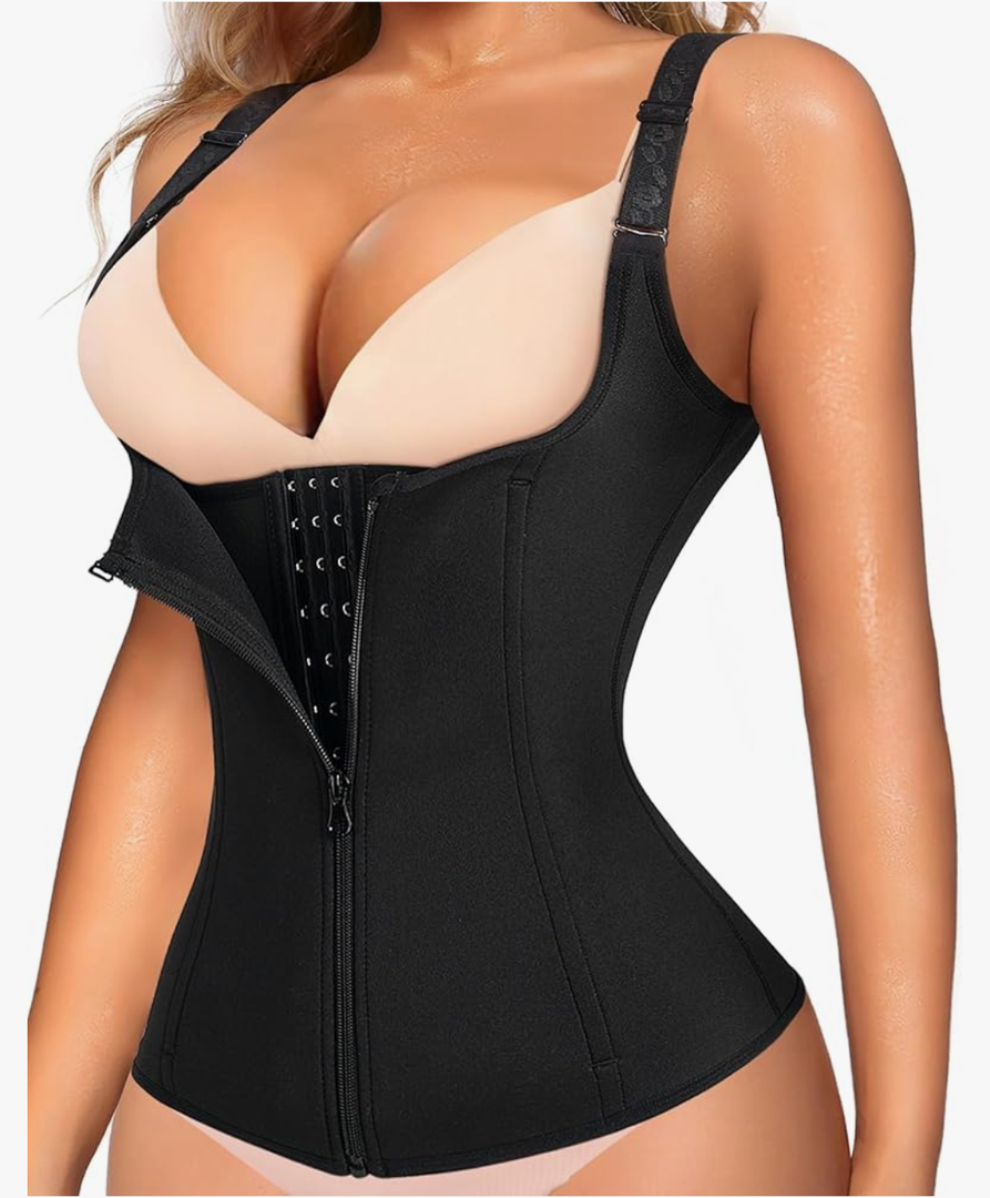 LODAY Waist Trainer Corset for Women Tummy Control Sport Workout Body Shaper Black XXL