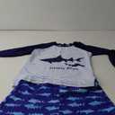 Boys Two Piece Rash Guard Swimsuits Kids Long Sleeve Sunsuit Swimwear Sets 5XL