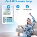 Midea 5,000 BTU Window Air Conditioner, Cools up to 150 Sq. Ft. with Easy-to-Use Reusable Filter, Remote, Perfect AC for Bedroom, Living Room, Home Office, Electronic Control
