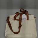 Simple Modern Canvas Tote Bag for Women (Almond Birch)