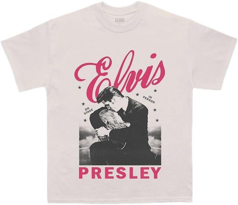 Elvis Presley Unisex-Adult Official Merch on Stage T-Shirt (XX-Large)