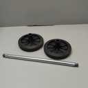 Angoily 1 Garbage bin Wheels Replacement Set Plastic Trash Can Replacement Wheels and Hollow Shaft Rubbish Can Wastebasket Pulley Wheel Accessories