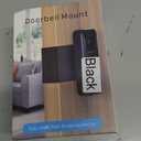 Blink Video Doorbell Mount, Anti-Theft Door Mount for Blink Doorbell (Newest Model), No Drill Weatherproof Design Door Bell Kit for Home Rentals - Easy to Install & No Sensor Blocking (Black)