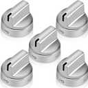 AMI PARTS Fits for GE Stove Knobs Replacement WB03X24818 Compatible with Ge Gas Range Stove Knobs - (Not Universal) Replace 4363588 AP5989029 PS11729081 EAP11729081 5-Pack B09Y8MTWZ2