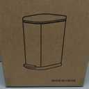 2.6 Gallon Slim Bathroom Trash Can with Soft Close Foot Pedal, 10L Stainless Steel Garbage Can with Removable Liner Bucket, for Narrow Spaces, Bedroom, Gold