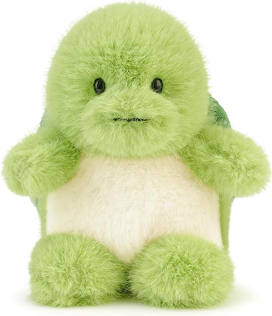 PEACH CAT Turtle Stuffed Animal Cute Plushies Small Plush Toys Gifts for Kids Green