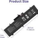 C41N1837 Laptop Battery for ASUS ROG Zephyrus G15 GA501I GA502 GA502D GA502DU GA502GU GA502IV GU502 GU502DU GX502GW GX532GV GU532GW GU502LU GU502LW GU502LV GX502LXS GX502GV GX502GW 0B200-03380100