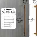 10 Pack Antique Brass Cabinet Pulls 10 Inch Hole Centers Kitchen Cabinet Handles Zinc Alloy Vintage Drawer Pulls Solid Cabinet Hardware