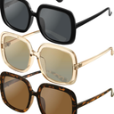 miyya Oversized Polarized Sunglasses Women, Trendy Retro Sun Glasses for Women 2025, Oversized Shades