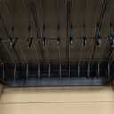 SNTD Dish Drying Rack, Expandable Dish Rack for Kitchen Counter, Stainless Steel Dish Drainer with Drainboard Set and Utensil Holder (Black)