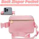 Birthday Gifts for 4 5 6 7 8 9 10 11 12 13 Year Old Girls,Gifts for Teens Kids Daughter Sister Her,Two Way Zipper Crossbody Bag Fanny Pack Belt Bag Cute Trendy Stuff - Peach,M