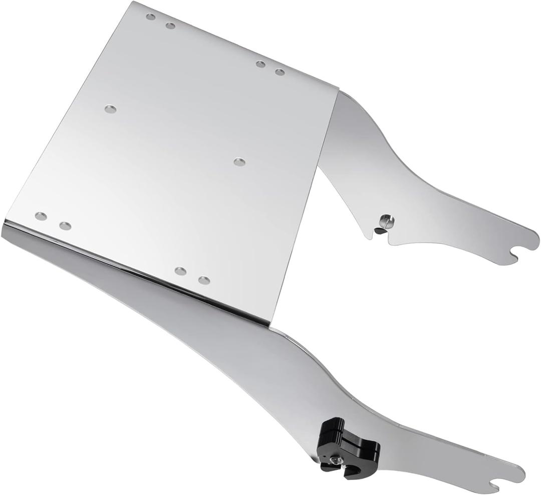 Benlari Chrome Detachable Trunk Mount 97-08 Tour Pack Razor Trunk Mount Rack Sturdy Bracket Compatible for Harley Davidson Touring Electra Glide Road King Road Glide Ultra Classic Chopped 1997-2008