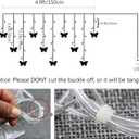 Butterfly Curtain Lights, 4.9ft 48 LED USB Window Fairy Lights 10 Butterflies 8 Modes Firefly Twinkle Timer String Lights with Remote for Room Bedroom Wall Ceiling Party Wedding Christmas