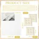 8 Pcs Fit for 6 People 91 x 71'' Extra Large Outdoor Picnic Blanket with Light Beige Table Runner and Floor Pillow Cushion Fit for 6 People Picnic Wedding Birthday Baby Shower Backyard Decor
