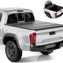 Tono King FRP Hard Tri-fold Tonneau Cover Fold Truck Bed Covers Compatible with 2016-2026 Toyota Tacoma 5ft Bed (60")