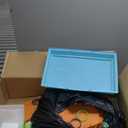 PawHut 18" 5 Tier Hamster Cage with Tubes and Tunnels, Small Animal Cage with Portable Carry Handle, Gerbil Cage with Water Bottle, Food Dish, Exercise Wheel, Light Blue