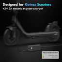 EVAPLUS SGS Certified 42V 2A Fast Charger with 3 Types of Connectors | for 36V Lithium Batteries- Compatible with Pocket Mod, Sports Mod, Electric Scooters