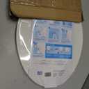 Clorox Elongated Plastic Toilet Seat with Easy-Off Hinges, Wiggle-Free