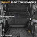 Floor Mats for Jeep Wrangler JL 4XE 4-Door 2021-2025 2026, All Weather Floor Mats Trunk Cargo Liner with Backrest Protectors and Door Sill Guards Accessories, Full Coverage Set