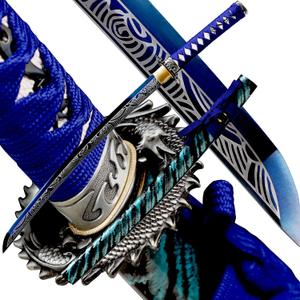 Katana Sword Real Rayskin Hardwood Saya Handmade Japanese Samurai Sword Can Chop Bamboo