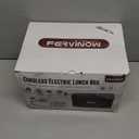 Cordless Electric Lunch Box for Adults  Battery-Powered Heated Lunch Box with 1.2L Stainless Steel Container, Timer Function, and Leak-Proof Food Warmer for Work, Travel & Office (Black)