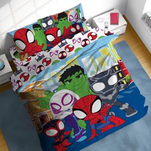 Sunny Side Up Marvel Spidey & His Amazing Friends Full Comforter Set - 7 Piece Kids Bedding Includes Comforter, Sheets & Pillow Cover - Super Soft Superheroes Microfiber Bed Set Multi - Spidey & Friends, 7 Piece Full