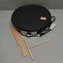 Nutrichef Electric Crepe Maker Pan & Griddle | 12 Inch Nonstick Cooktop | LED Indicators & Adjustable Temperature Control | Includes Spatula, Batter Spreader | Cooks Crepes, Roti & Pancakes