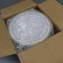 100 PCS Plastic Bowls with Gold Rim, 12oz Premium Heavy Duty Soup Bowls, Dessert and Salad Bowls for Party, Wedding and Holiday