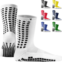 Lux Dual Grip Socks - Soccer Grip Socks for Men and Women. GripArray Performance & Comfort L