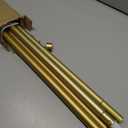 Kemmie Heavy Duty Double Curtain Rods, 36 to 72' Telescoping, Warm Gold, Metal & Aluminum, Wall Mounted