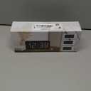 Peakeep Digital Alarm Clock for Bedroom Bedside, Loud Alarm Clock for Heavy Sleepers, Large Big LED Numbers for Seniors, Battery Backup Plug in Electric Clock with USB Charger (Blue)