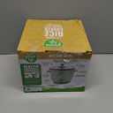 GreenLife Rice Cooker with Removable PFAS-Free Ceramic Nonstick Pot, 3-Cups Uncooked/6-Cups Cooked, Grains & Oatmeal Multicooker, Compact One-Switch Design, Auto Keep Warm, Easy Clean, Sage Green