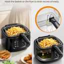 KEINVE 2.5L Electric Deep Fryer with Basket for Home Use, Black