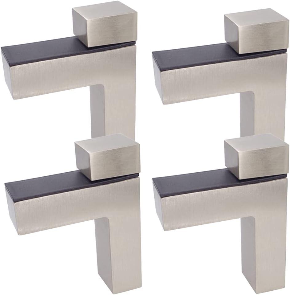 Wolfride 4PCS Glass Shelf Brackets Adjustable Glass Shelf Mounting Brackets Glass Shelf Wall Brackets