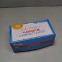 Vmaisi Adhesive Magnetic Locks for Cabinets & Drawers (24 Pack and 4 Keys + Cradle)