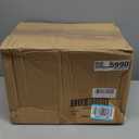 8 Inch Wall Vent Hood Wall Exhaust Vent Cover Outdoor Hooded Wall Vent with Screen and Damper,Wall Vent Cover Cap Exterior Air Exhaust for Kitchen Range Hood HVAC Duct Dryer Vent,Galvanized Steel (Black)