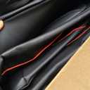 CAR PASS Universal FIT Piping Leather Car Seat Cover, for suvs,Van,Trucks,Airbag Compatible,Inside Zipper Design and Reserved Opening Holes (Full Set, Black and Red)