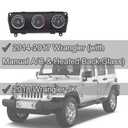 68197433AB HVAC A/C Heater Climate Control Module - Compatible with Jeep Wrangler 2014-2018 - Replaces 68197433AA - Direct Fit Replacement Control Panel