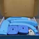 KIZZYEA Toys for 1 2 3 Years Old Boys Girls, Toddler Basketball Hoop & Soccer Goal, Montessori Toy, Interactive Musical Sports Toys with Light, Christmas Birthday Gifts for Baby Kids Age 12-18 Months (Blue)