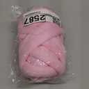 Arm Knitting Yarn for Chunky Yarn Giant Tubular Crochet Making Blanket DIY,Hand Knitting Braided Knot Throw Washable Tube Bulky for Weave Craft Crochet (Pink, 0.55lb)